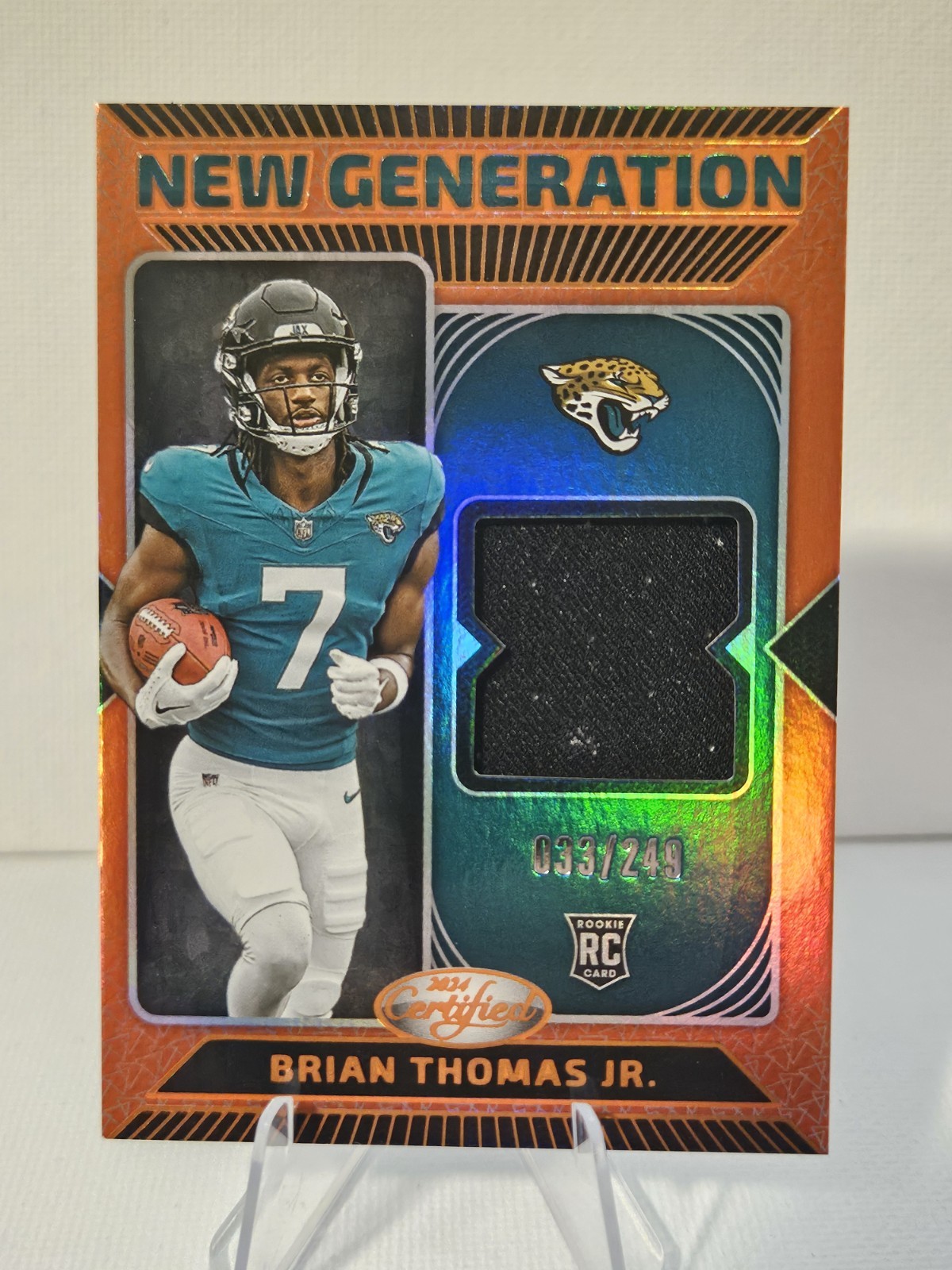 Brian Thomas Panini Certified New Generation Jerseys Mirror #NGSBTJ Orange