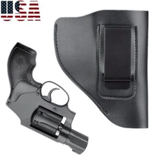 US Tactical IWB Leather Pistol Holster Right Hand Fits Most J Frame .38 Special