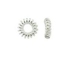 10 Sterling Silver 5.5mm Groove Ring Beads with 2mm Hole
