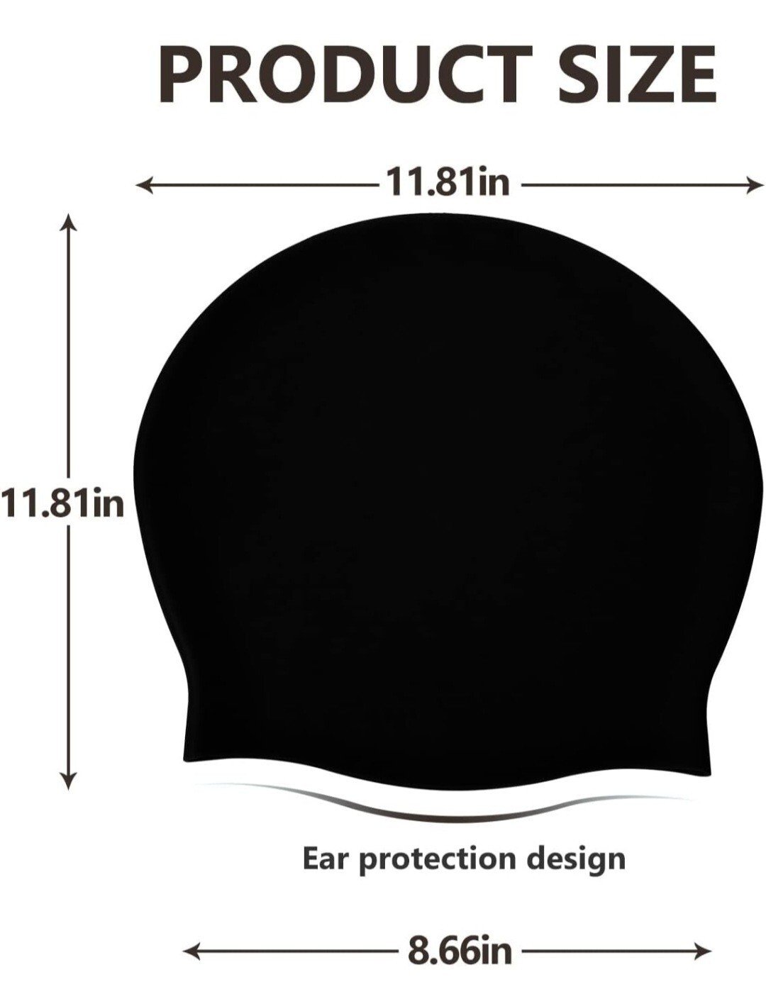 Extra Large Swimming Cap for Long Hair - Swim Cap Designed for Dreadlocks