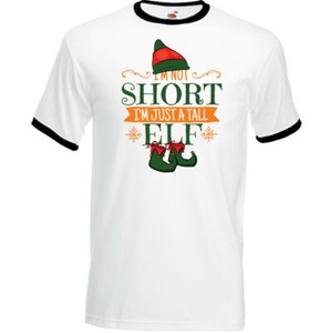 I'M Not Corto I'M Just A Alto Elfo Uomo Divertente Natale T-Shirt Segreto Regalo