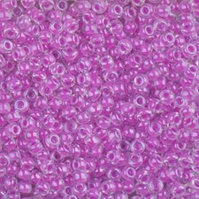 Miyuki Round Seed Beads Size 8/0 Luminous Plum Crazy 22GM-Tube 8-4303 