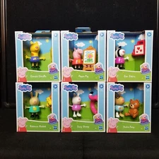 2021 Hasbro Peppa Pig 6 Figure Lot Peppa Pedro Suzy Zoe Rebecca Gerald #1