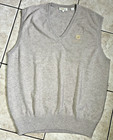 Peter Millar Vest Mens Xl Beige V-Neck Pullover Golf Sweater 100% Cashmere Pga