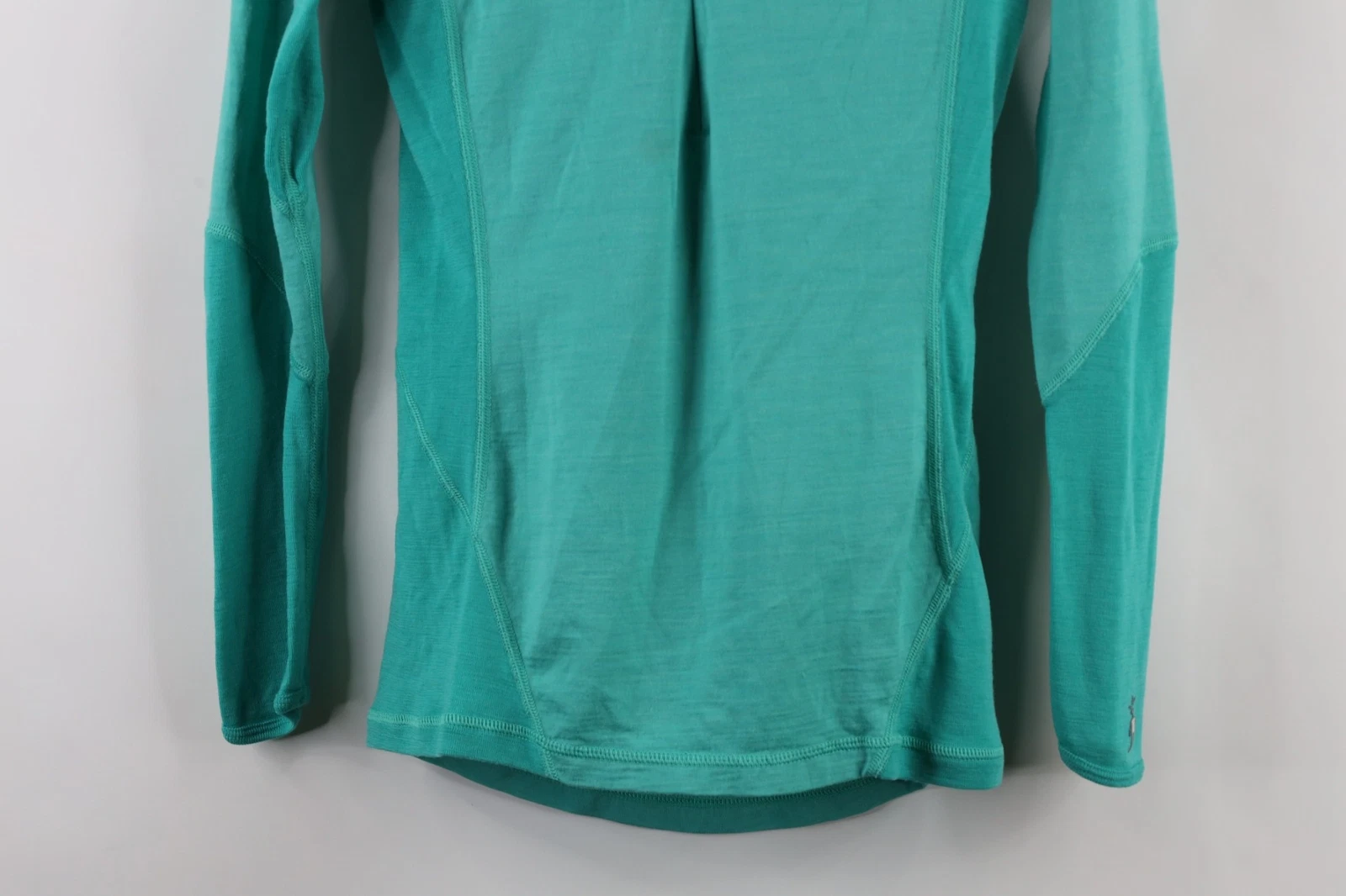 smartwool distressed merino wool knit half zip pullover sweater