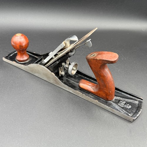 Senza marchio n. 5 Aereo manuale in legno fondo liscio lunghezza 13,75 - Foto 18 di 19