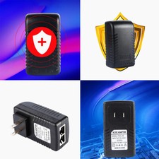 US 2 Pack 48V 0.5A 24W PoE Injector Power Over Ethernet Adapter 802.3af IP AP