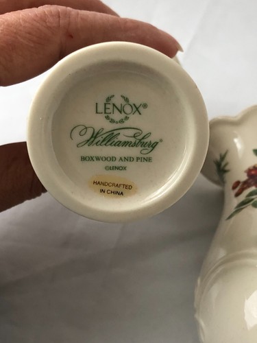 Lenox Buchsbaum und Kiefer Knospe Vasen 3er Set Neu OVP - Bild 22 von 24