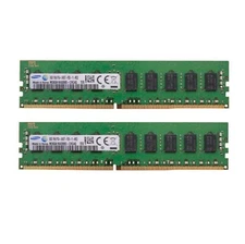 Samsung 16GB 2X8GB DDR4 2400MHz PC4-19200 ECC Registered Server RDIMM Memory Ram