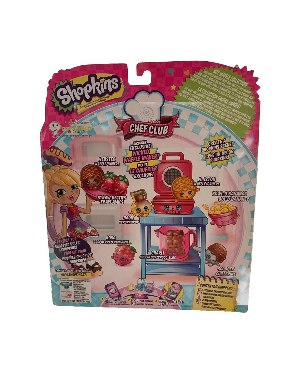 Shopkins Chef Club Hot Waffle Collection New Unopened New