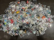 50 Bags Assorted Beads Charms Pendants Jewelry Making Lot Variety Grab Bag Mix