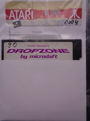 ATARI XL/XE -- ARCHER MACLEAN´S DROPZONE BY MICRODAFT (U.S. GOLD - DISK)