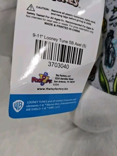 Looney Tunes Adesivo Bomb Bugs Bunny Peluche Figura Giocattolo 14” Nuovo con etichette - Foto 12 di 16