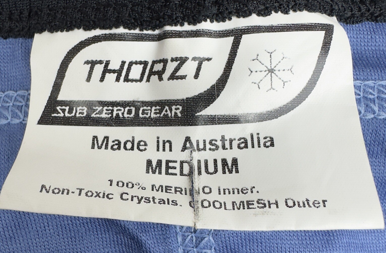 THORZT Vest Sub Zero Gear Cooling Chilly M 100% Inner Wool Made In ...