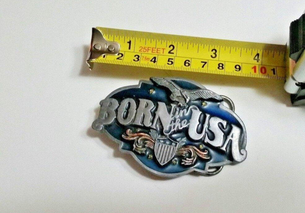 USA Pride Enamel Belt Buckle by Siskiyou - N-40 Design-image