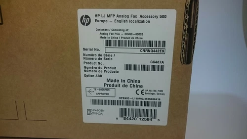 HP LJ (LaserJet) MFP Analog Fax Accessory 500 - CC487A - New