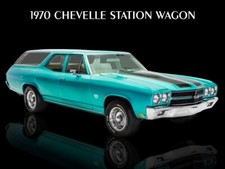 1970 Chevrolet Chevelle Station Wagon NEW Steel Sign: 12 x 16" Made in USA