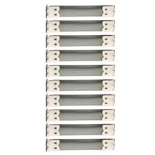 10x Purse Or Glasses Case Flex Frame Internal Flex Spring Clip Silver 8.5cm