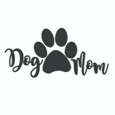 6'' Dog Mom Large Paw Vinyl Decal Parent Puppy Love Pet Animal Paws Claws noBS