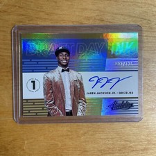 2018-19 Panini Absolute Memorabilia Draft Day Ink Jaren Jackson Jr Auto 002/125