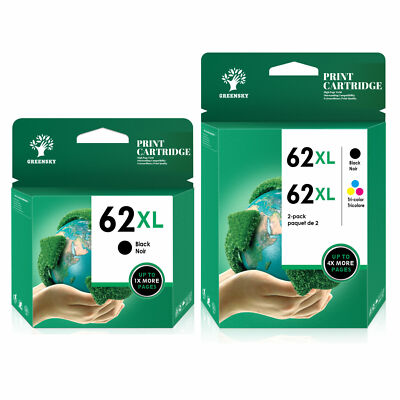 62xl ink cartridge for HP 62-XL Envy OfficeJet 5548 5664 200 200 5740 5742 lot