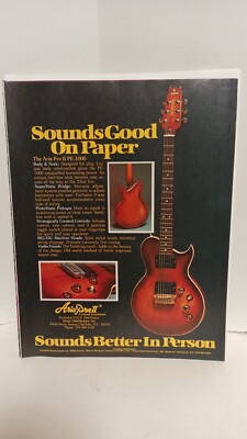 ARIA PRO II GUITAR PE-1000 GUITAR 1979 10X8 - PRINT AD. t4 | eBay