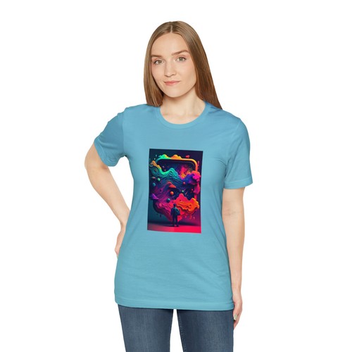 T-shirt da gioco Neon Nights - design generato dall'intelligenza artificiale - regalo unico per i giocatori - Foto 109 di 188