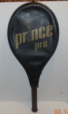 Vintage Prince Pro Tennis Racquet Racket 4 1/2 Genuine Black With Case