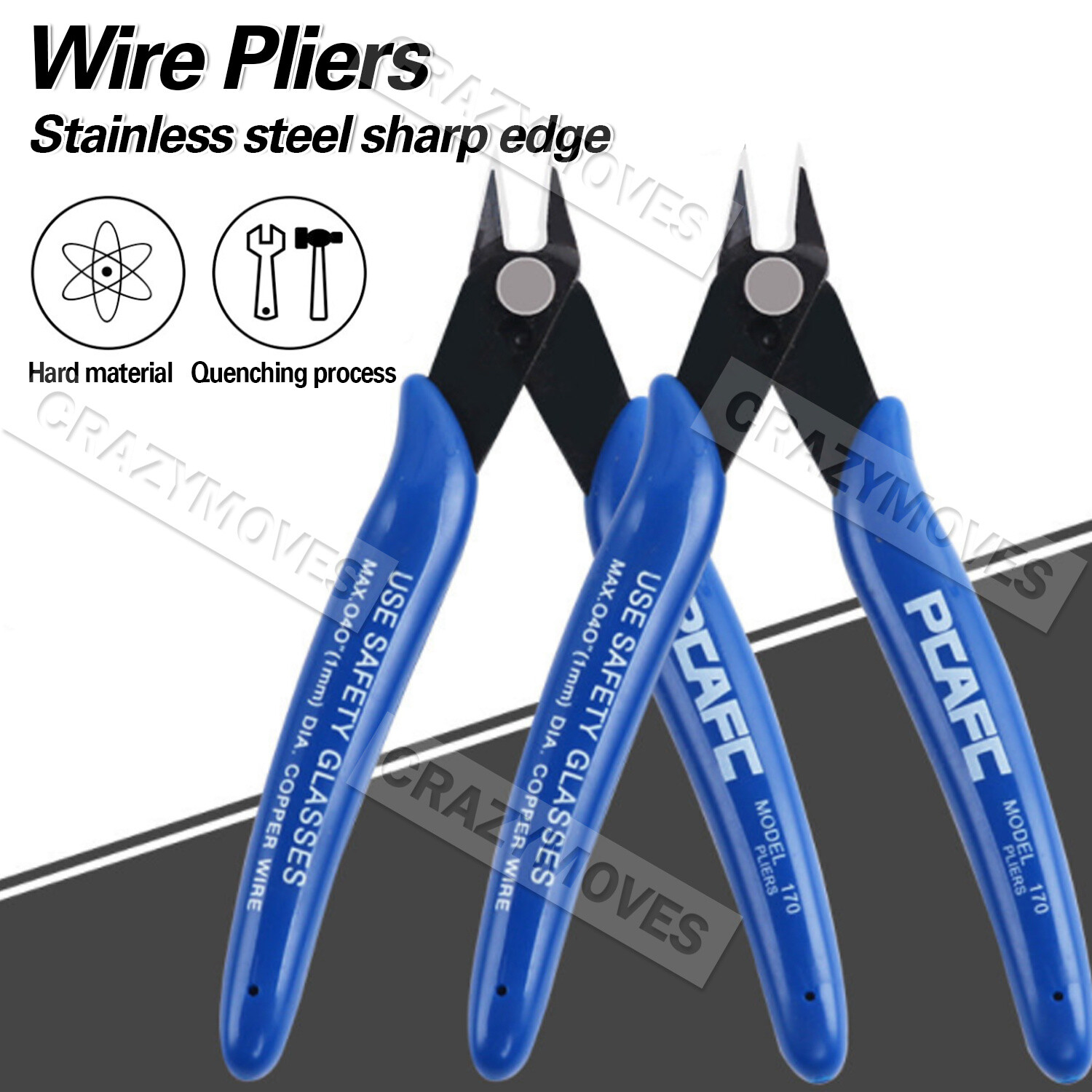 Flush Side Cutter Precision Shear Wire Snips Pliers Tool Mini Cutters