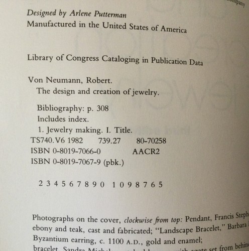 The Design and Creation of Jewelry by Robert Von Neumann (1997 Trade PB) - VG!! - Imagen 4 de 12