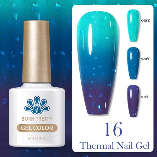 BORN PRETTY 10ml Thermal Gel Nagellack Temperatur Farbe Changing Soak Off Gel - Bild 25 von 36