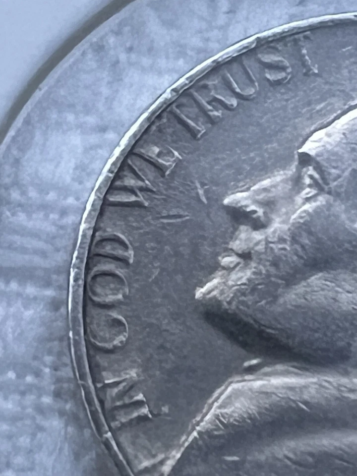 1966 No Mint Mark Jefferson Nickel Lettering Errors - Image 2 of 4