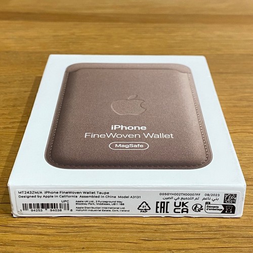 Apple iPhone FineWoven Taupe Wallet MagSafe iPhone 15 14 13 12 Pro Mini Max - Picture 8 of 12