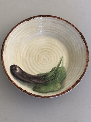 WILLIAMS-SONOMA JARDIN POTAGER PASTA /SALAD BOWL EGGPLANT ITALY 10 