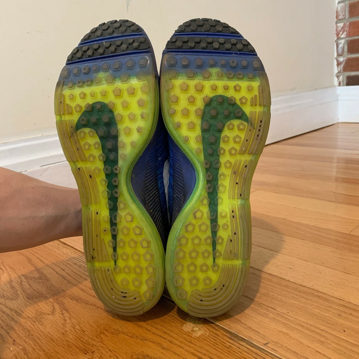 Nike Air Zoom All Out Flyknit Racer Blue Obsidian Glow Green/Blue Lightweight NIKE AIR ZOOM ALL OUT FLYKNIT RACER BLUE OBSIDIAN GLOW  main image 3