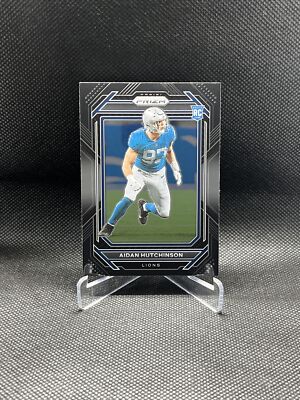 2022 AIDEN HUTCHINSON Chronicles Silver Prizm Black Rookie Card Lions