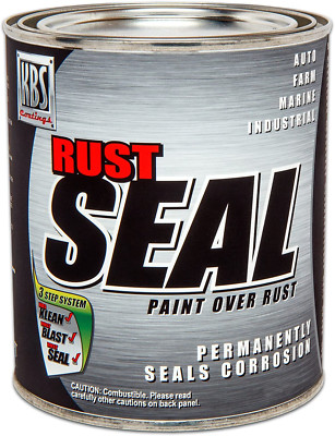 KBS Coatings 4401 Gloss Black RustSeal - 1 Quart Covers 50 sq ft Proven Rust
