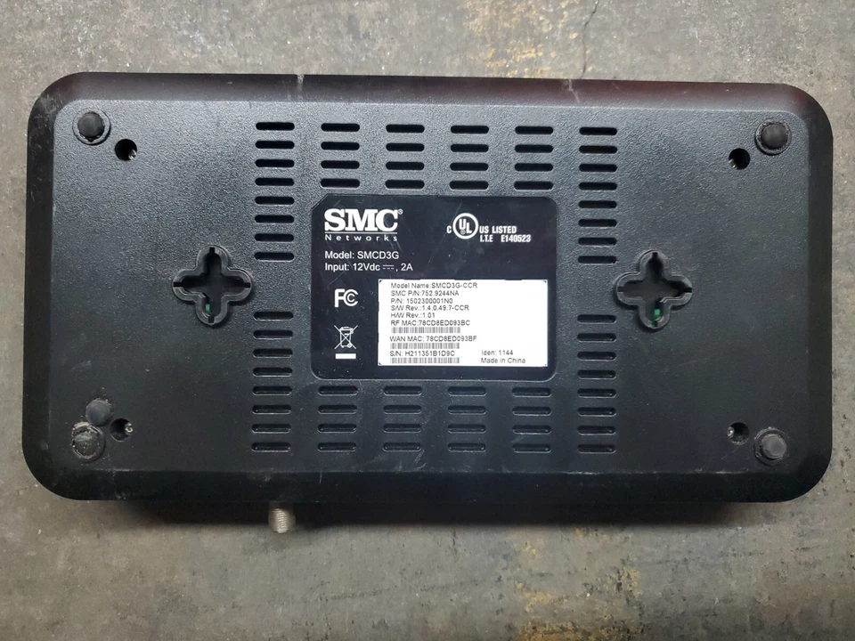 Comcast Business Class IP Gateway SMCD3G - Image 3 of 4