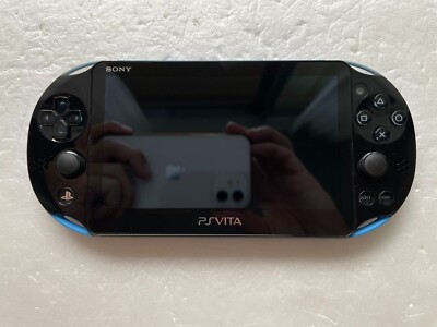 Sony PS Vita PCH-2000 Blue Black Value Pack Console Used