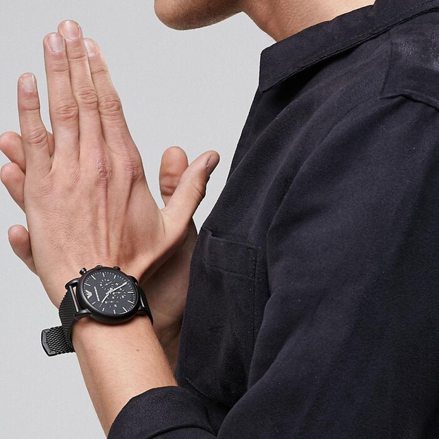 Emporio Armani Sport Chronograph Black Dial Men's Watch AR1968 – Big Daddy  Watches