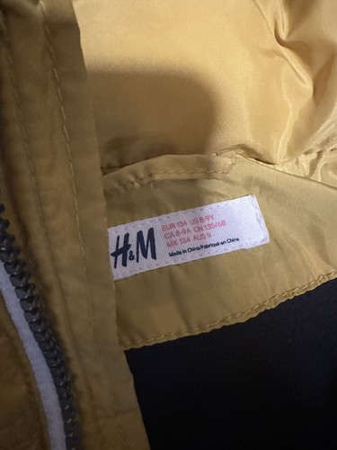 Gilet invernale H&M, taglia S gilet gonfio giallo navy 8-9 bambini - Foto 2 di 4