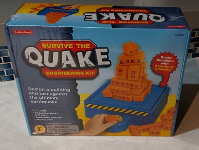 NEW Survive The Quake Engineering Kit Earthquake Simulator Lakeshore BASE SHAKES