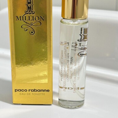 New Paco Rabanne 1 Million Eau de Toilette Travel Spray 15 ml/0.51