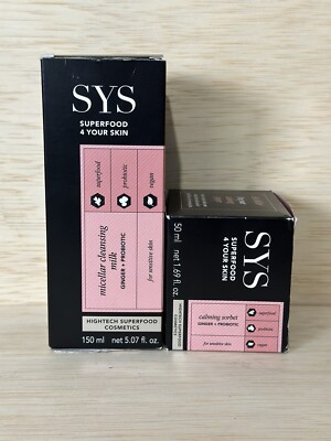 Sys Super Food 4 Your Skin Micellar Cleansing Milk & Calming Sorbet Ginger