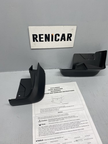 Mitsubishi Outlander 2014 on-wards Front Mudflap Set.  Genuine New MZ380689EX - Picture 23 of 24