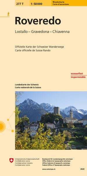 Thumbnail - Swisstopo 1 : 50 000 Roveredo Wanderkarte