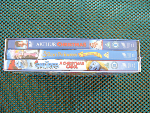 DVD Box Set: Christmas Combi - 3 DVDs : Smurfs, Swan Princess & Arthur : Sealed - Picture 2 of 4