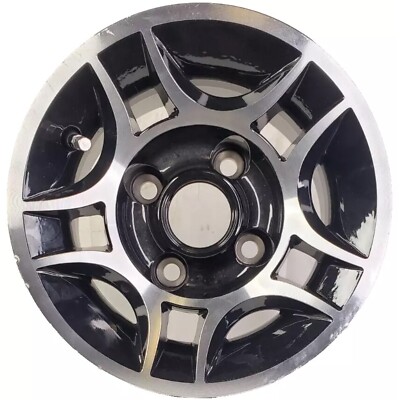 Club Car 10x6 4/4 Black & Machined Golf Cart Rims Wheels pull-off ...