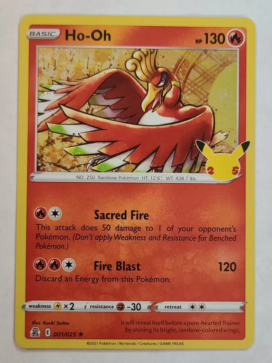  Ho-Oh - 001/025 - Holo Rare : Toys & Games