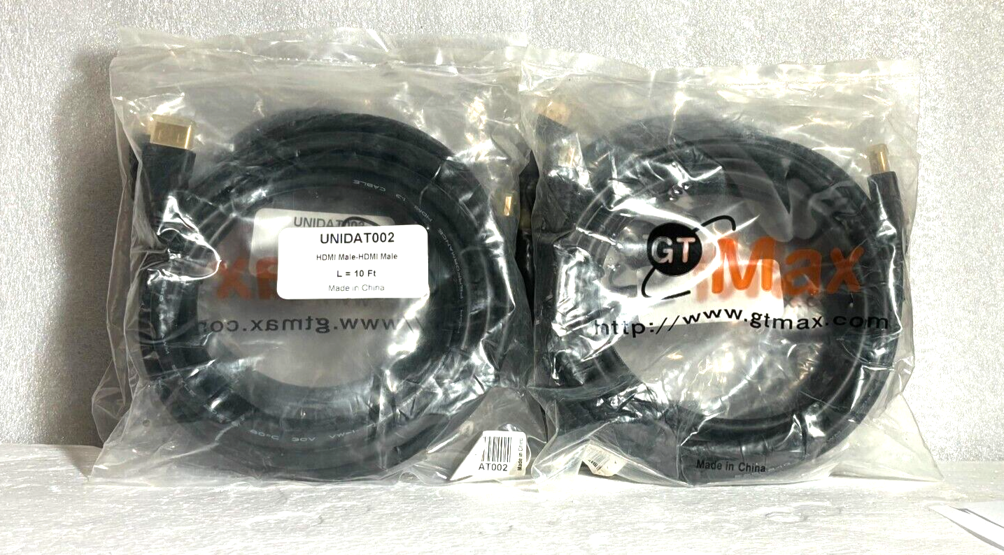 HDMI cable -10ft -  Black (NEW SEALED)-image